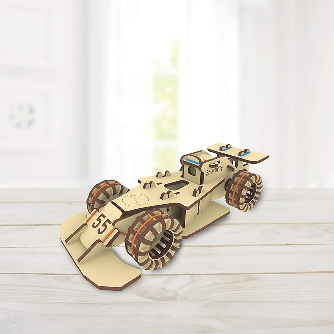 Smartivity Speedster 3D Wooden Model Engineering STEM Learning Toy for Kids Ages 6 and Up