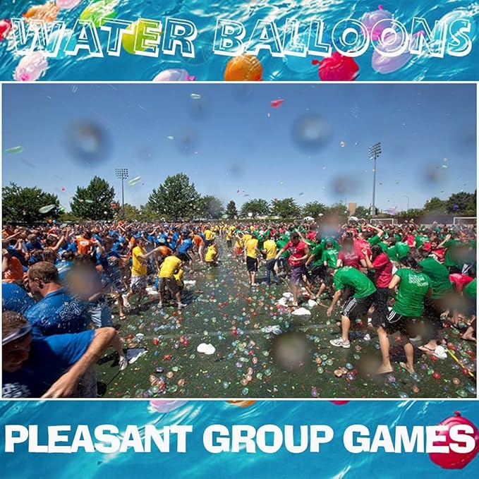Water for Kids Adults Balloons with Refill Kits Quick Fill Balloons Set Summer Splash Party Easy Quick Fun Outdoor Backyard Summer Water Toys for Pool (1332PCS)