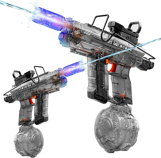 2 Pack Electric Water Gun, Squirt Guns, 800 CC Large Capacity, 40FT Long Range, Perfect for Outdoor Battles & Summer Fun