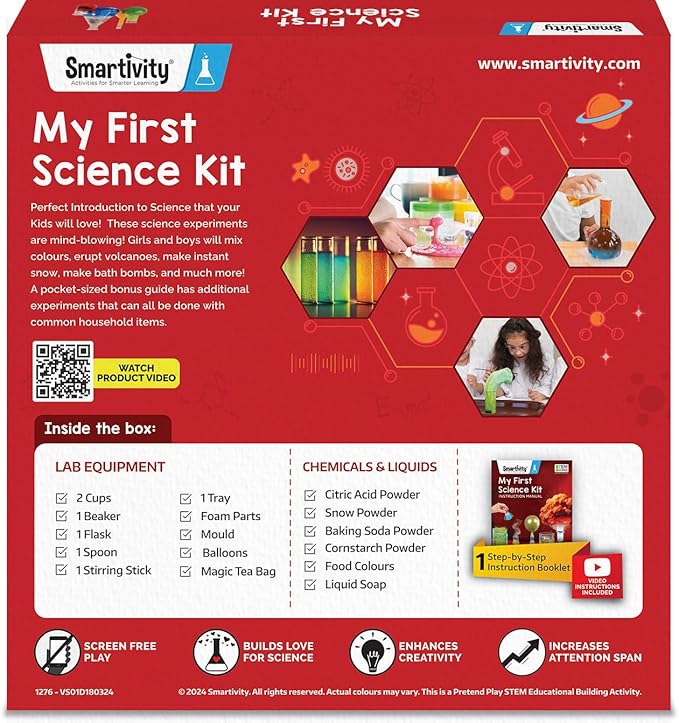 Smartivity Science Experiment Kit for Kids Age 6, 7, 8, 9, 10, 11, 12, 13, 14, Educational Science Experiments for Boys & Girls, STEM Toys for Learning & Fun