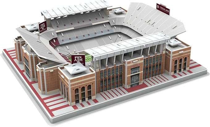Pro Lion 3D Jigsaw Puzzle of Kyle Field Stadium Construction Building Kits - 178 Pieces| Texas A&M Aggies Football League Gifts for Boys, Adults, Men, Kids Aged 7+| Puzzles Games Kit for Creative Fan