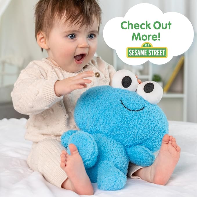 Kids Preferred Sesame Street Elmo, Cookie Monster, Abby Cadabby & Big Bird Plush Toys for Toddlers 1-3, Stuffed Animal Toys