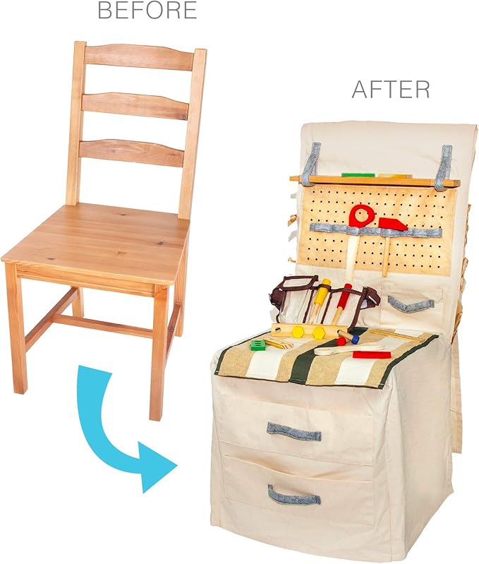 Builder Set - Pretend Fabric Play Builder Set Includes 39 Pieces for Boys Girls Kids- Mom's Choice Gold Award Winner