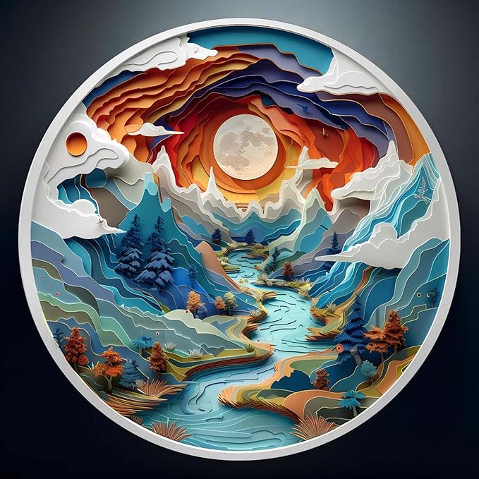 Wooden Puzzles for Adults, 3D Vision Inside Cave (L-300pcs) Wooden Jigsaw Puzzles Kids, Unique Shaped Animal Wood Puzzles Adults, Wooden Animal Puzzles Birthday Gifts Family Game 13.4*13.4in