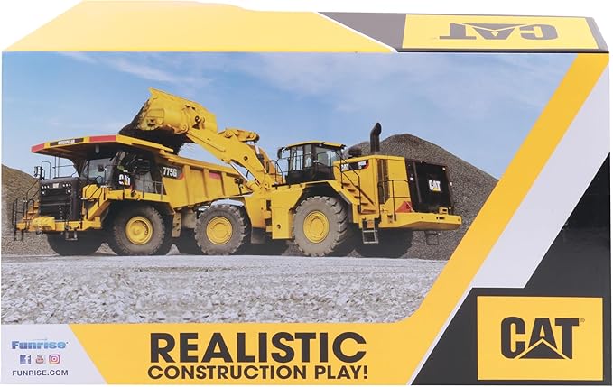 CAT Bulldozer Construction Toy | 15" | Ages 3+ | Sturdy Plastic | No Batteries Required | CAT Construction Tough Rigs Series, Yellow