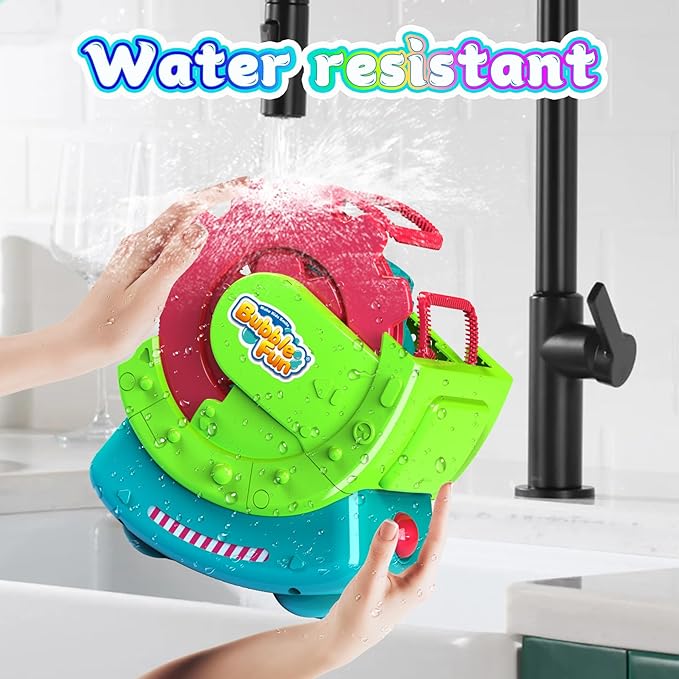 Bubble Machine for Toddlers Kids, Blower with 8oz Solution, Make Extra Large & Bubbles in Bubble, Maker Toy for Indoor Outdoor Birthday Party