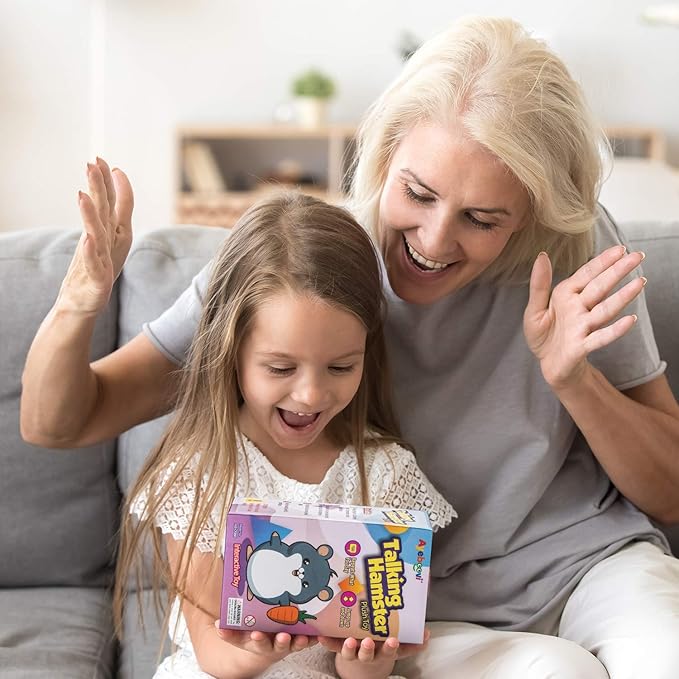 Ayeboovi Toddler Toys for Kids Talking Hamster Repeats What You Say Baby Toys Autism Toys Fun Toys Talking Toy for Boys and Girls