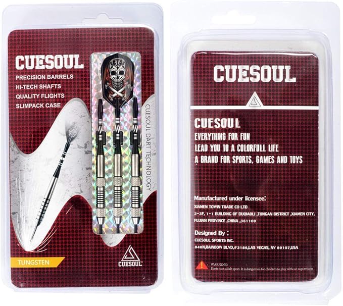 CUESOUL Tungsten Steel Tip Darts- Precise Barrels 18 19 21 24 Grams