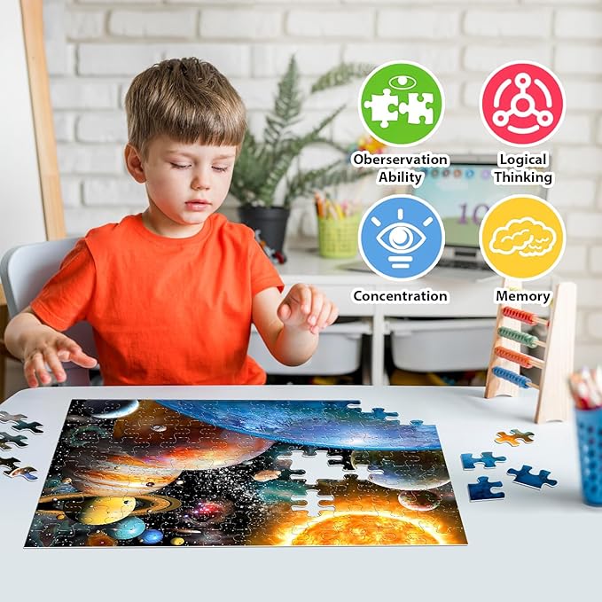 4 Pack 100 Piece Puzzles for Kids Ages 4-6 - Jigsaw Puzzles for Kids Ages 6-8 8-10 100 Piece Jigsaw Puzzle for Adults Toddler Children Learning Educational Puzzles Toys Gifts for Girls Boys