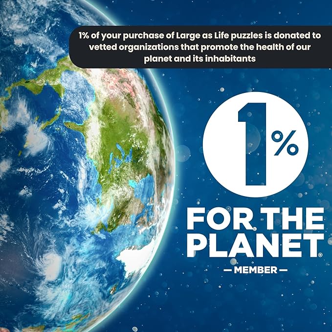 50 Piece Trivia Floor Jigsaw Puzzle - Life Size King Penguin - Educational Trivia On Each Piece – Fun Gift for Kids Enjoyable for Adults, Ages 3+ XL Puzzle Size Assembled 24" x 36" - Made in USA