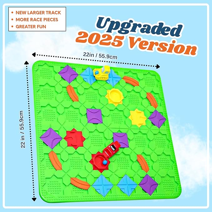 Track Racing Adventure Game for Kids 3-8: 200+ STEM Challenges & 3 Race Modes – Fueling Creative Play & Epic Track Designs!