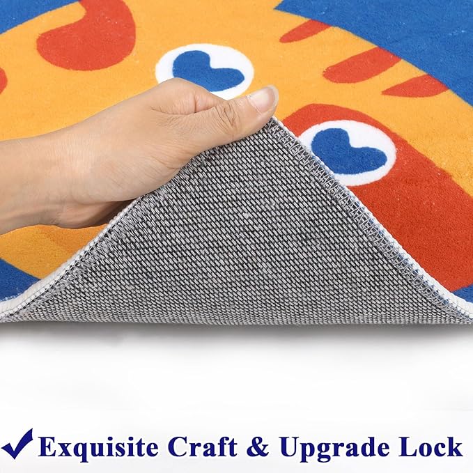 HiiARug 12pcs Carpet Squares for Classroom 18x18 Carpet Spots for Classroom Sitting Floor Seats for Kids Sit Spots for Classroom Kindergarten Playroom Decor Preschool Floor Dots for Classroom