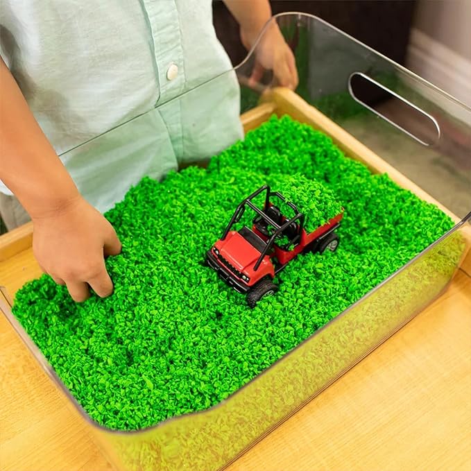 Educational Insights Pluffle 4-Pack - Sensory Bin Foam Set, No Mess Alternative to Sand Toys & Slime for Toddlers, Fun Sensory Table Filler for Home or Classroom, Gift for Kids Ages 3+