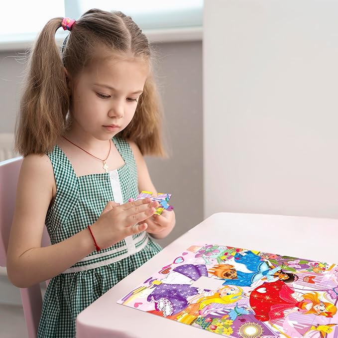 QUOKKA Puzzles for Toddlers 3-5 – 4 x 48 Pieces Puzzles for Kids Ages 3-4 – 12 Toy Learning Vert Girls for 4-6 – Jigsaw Game for Boy and Girl 3-5-7 Year Old