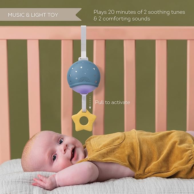 Taf Toys Newborn Bedtime Kit - Ultimate with 12 Activities for Smooth Bedtime Routine - Includes Music and Light Unit - Ideal for New Baby Boy or Girl