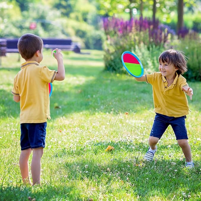 Kids Toys Toss and Catch Game Set Beach Pool Outdoor Toys for Kids Ages 4-8, Outside Yard Games for 3 4 5 6 7 8 Year Old Boys Girls Adults Family