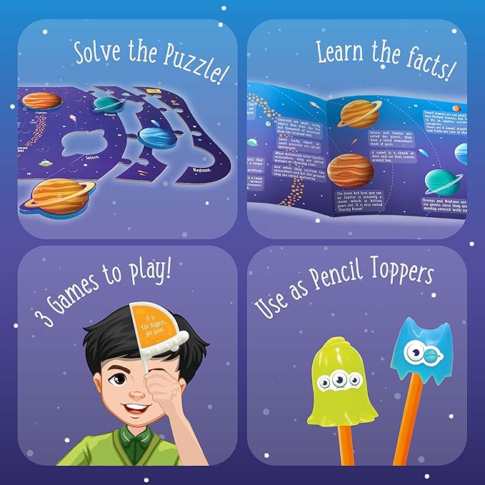 Imagimake Mapology Solar System for Kids | Educational Toys for Kids 5-7 | Space Toys | Puzzles for Kids Ages 4-8 | 6 Year Old Boy Gifts & Girl Gifts