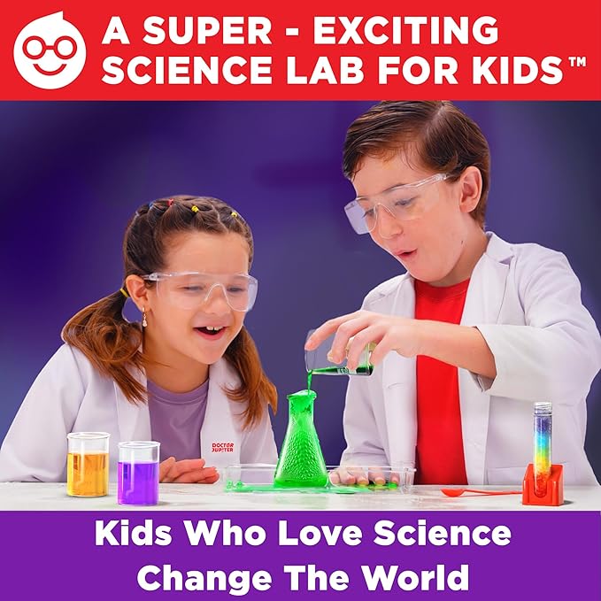 Doctor Jupiter Science Kit for Kids Ages 8-9-10-11-12-13-14| Birthday Gift Ideas for Boys & Girls 8+ Years Old | STEM Toy with 135+ Experiments| Learning & Educational Kits