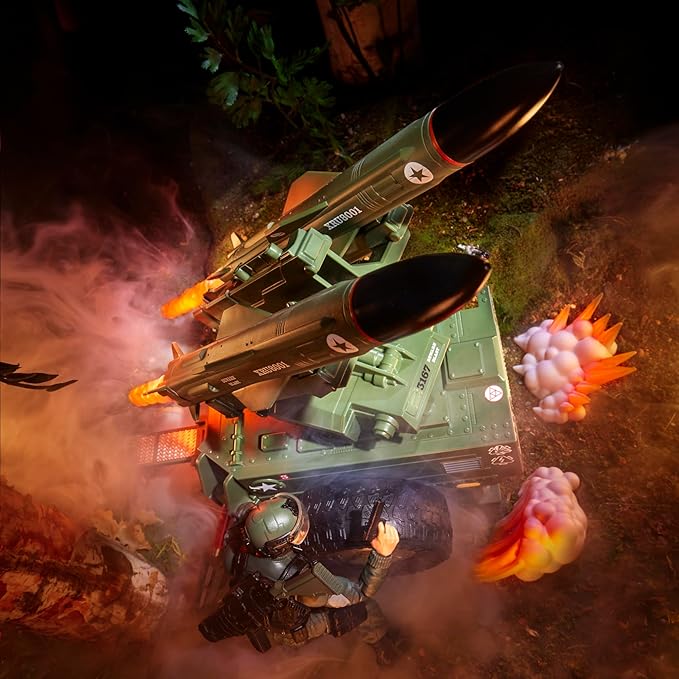 G.I. Joe Classified Series #182, Clayton “Hawk” Abernathy with M.M.S. (Mobile Missile System) Towable Vehicle, Collectible 6 Inch Action Figure Set