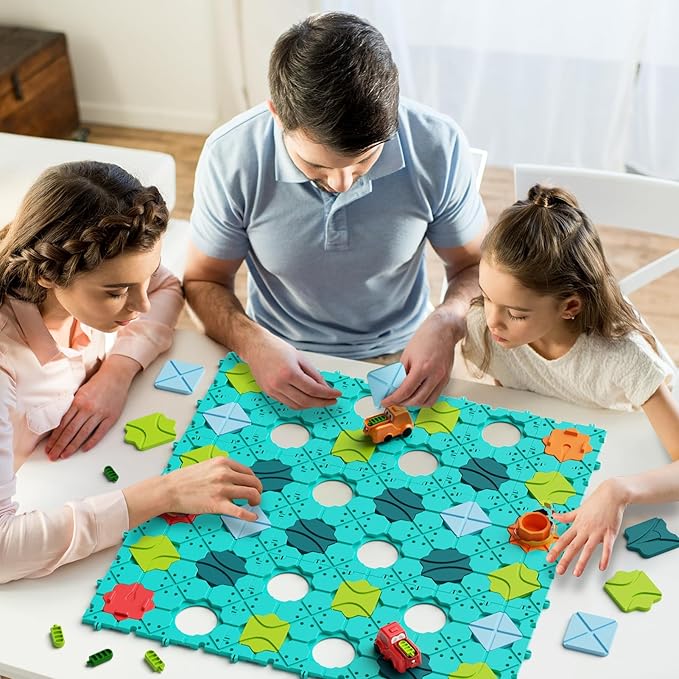 Stem Board Games Toys, Logic Maze Puzzles for Kids, Automatic Toy Car Preschool Classroom Learning Brain Teasers Toys for Kids Ages 3-8 Year Old