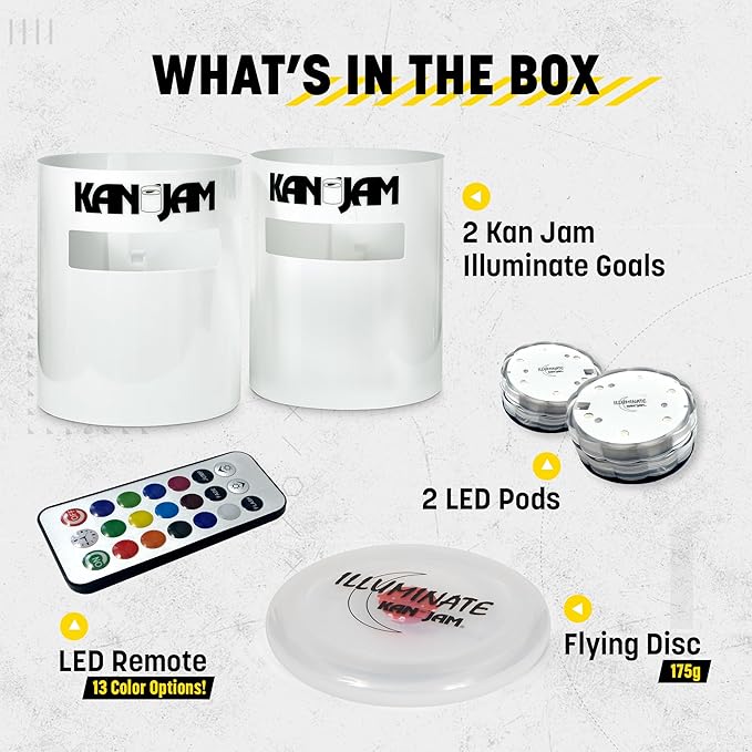 Kan Jam Disc Toss Game - American Made Outdoor Game for The Backyard, Beach, Park, Tailgates - Original, Illuminate, Pro, Travel Edition, and Carry Bag Only