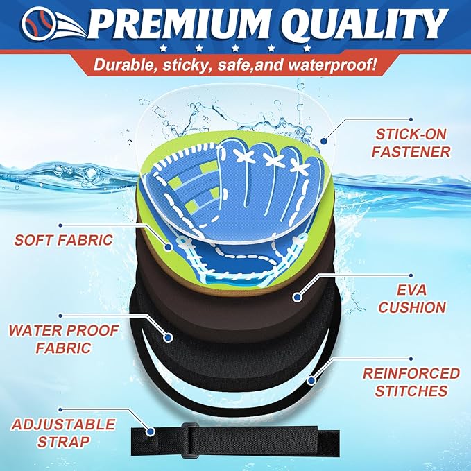 4 Packs Catch Ball Game Set, Baseball Training Glove, Outdoor Toys, Summer Pool Beach Yard Backyard Camping Sports Play Toy Games for Toddlers Kids Teens Adults Family Game, Fun Ideal Gifts