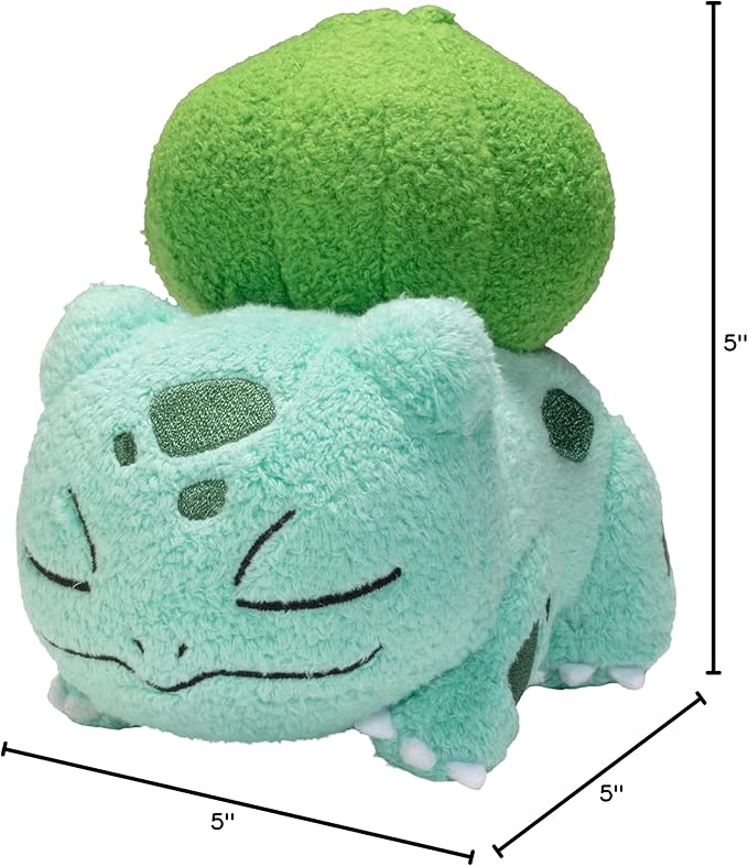 Pokémon 5" Sleeping Squirtle, Charmander, Bulbasaur Starter Plush 3-Pack - Officially Licensed - Authentic Soft Stuffed Animal Toy Figure Set - Gift for Kids, Boys, Girls - 2+