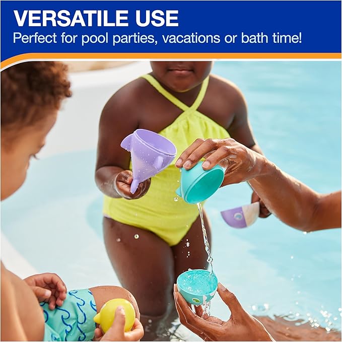 SwimWays Nesting Fish Water Toy, Kids Pool Accessories & Swimming Pool Toys, 3-in-1 Fish-Themed Pool Toys for Kids Ages 3 & Up