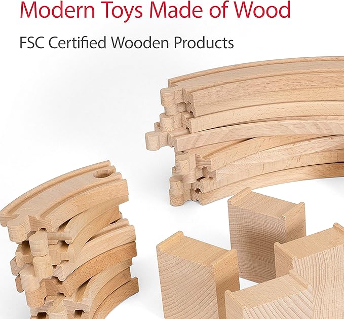 BRIO World Special Track Pack - 50-Piece Set - FSC-Certified Wooden Train Track Pieces - Expand Creativity - Compatible with All BRIO Railway Sets - Kids Ages 3 & Up