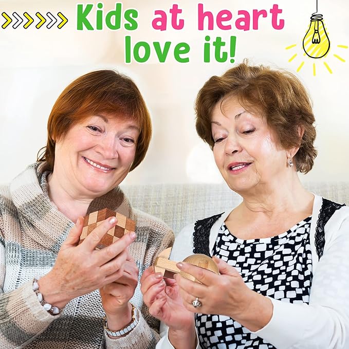 Brain Teasers Metal Puzzles for Kids & Adult 22Pack, Mind, Logic and IQ Game Test Toy for Teens, Disentanglement 3D Coil Cast Wire Chain Intelligence Toy for Party & Office, Puzzle Travel Games(Hard)