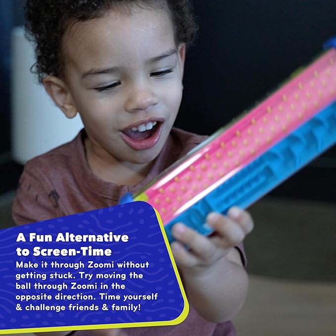 Mobi Zoomi Hexagon Maze Puzzle Game - 3D Hexagon Maze Gravity Ball Game for Toddlers and Kids, Brain Teaser Puzzles, Fidget Toy for Motor Skills and Coordination - Toddler Toys for Ages 4+