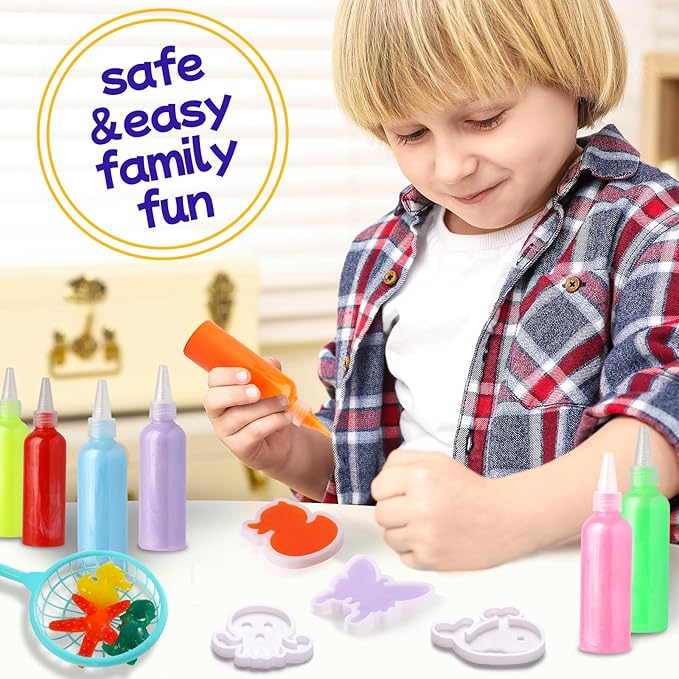 Aqua Fairy Water Gel Kit for Kids - Water Elf Toy Kits - DIY Squishy Water Toys - Arts and Crafts for Kid - Make Your Own Squishies Toys Gifts for Boys & Girls