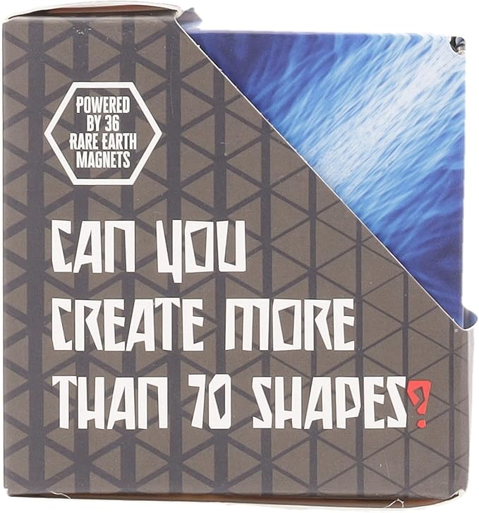 SHASHIBO Shape Shifting Box - STEM Magnetic Fidget Cube That Transforms Into Over 70 Shapes, Download Fun in Motion Toys Mobile App (Blue Planet)