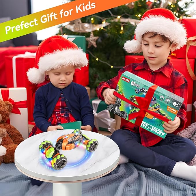 Gesture Sensing RC Stunt Car, 360° Rotating 4WD Remote Control Transform Hand Controlled Car - Fun Birthday Gifts for Kids Boys and Girls (Ages 5-13)