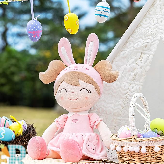 Gloveleya Baby Doll Girl Gifts Soft Plush Bunny Dolls 12" with Gift Box