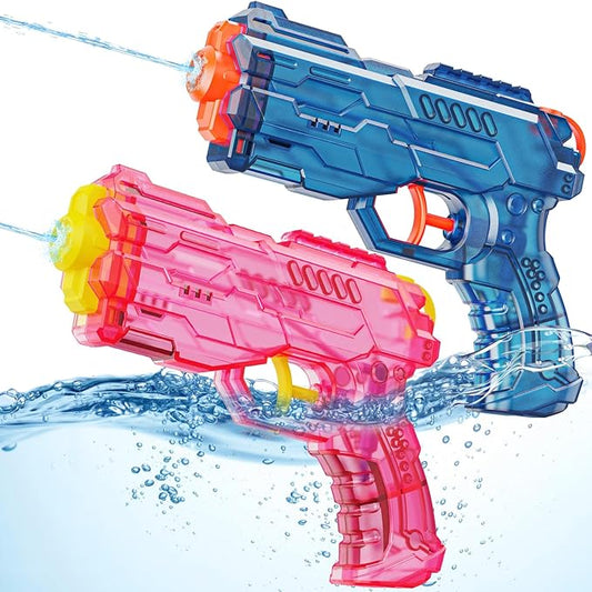 Water Gun Squirt Toy for Kids: Super Water Guns for Kids Age 5 8 12 Boys Girls Adults - Small Outdoor Water Guns Toys for Pool Beach Swimming Summer Games Yard Party Pink Blue