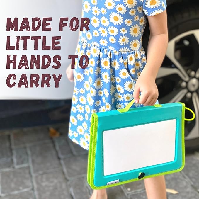 Kids Travel Educational Activity Book with Washable Markers - Car and Airplane Activities, Learning Toys for Toddlers- Reusable Stickers for Ages 4, 5, 6 (Jungle & 2 Extra Books)