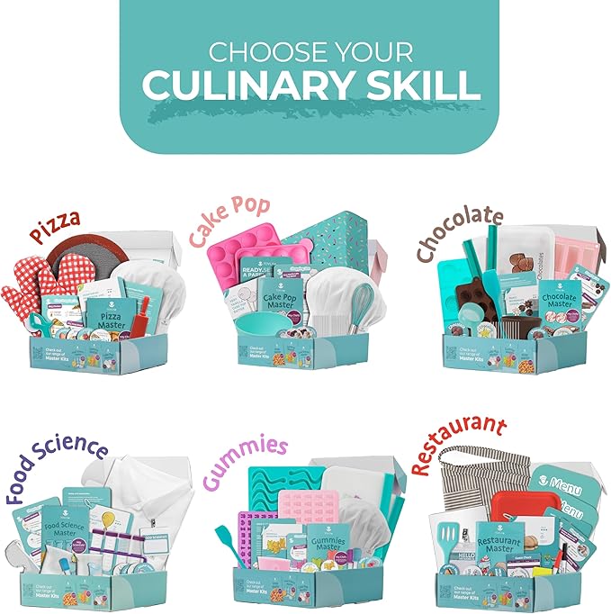 Tovla Jr. Kids Food Science Kit – Real Cooking Tools + Edible Experiments – Montessori-Inspired STEM Activity Set for Ages 4-12