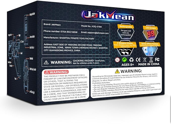 Rechargeable Lase r Tag Set with Vests, Upgrade Lase r Tag Guns Set of 4, Multi Player Lase r Tag Set for Kids Toy for Teen Boys & Girls, Indoor&Outdoor Toy Gift,Ages 8+,Black+Gray