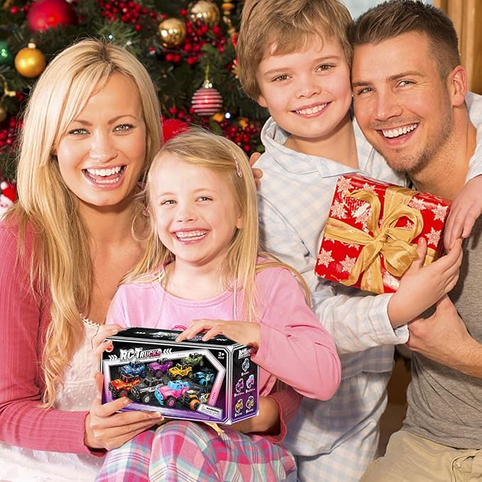 Remote Control Car- RC Truck with DIY Stickers and Doll for Kids Girls Birthday, 1:20 Scale RC Truck Full Functions Creative Racing Car for Toddlers Kids Indoor Outdoor Games, Pink