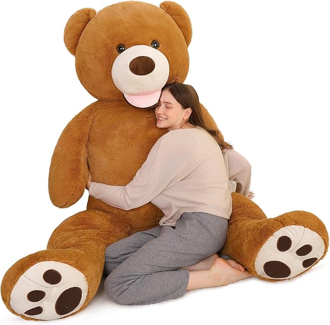 MorisMos Giant Teddy Bear Plush 5 Feet, Large Teddy Bears Stuffed Animals for Girlfriend Boyfriend, 5 Foot Life Size Bear Gifts for Baby Shower, Birthday