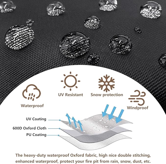 AIickwang Outdoor 600D Heavy Duty Waterproof Folding Water Play Table Cover,Compatible with Little Tikes 660429C3 Water Table Cover.27" L x 27" W x 32"H
