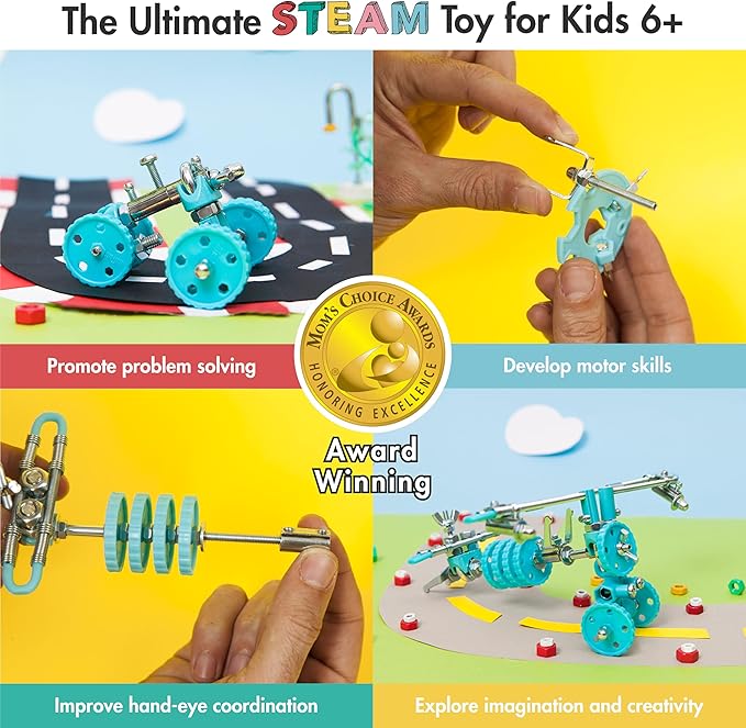 The Off Bits AirBit – Build Your Own Airplane! STEM Building Kit for Creative Kids 8-12 & Curious Adults, Fun Educational Gift for Boys & Girls