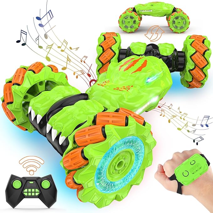 Hand Gesture Sensing RC Stunt Car Toys for 6-12 yr Boys&Girls - Easter Christmas Birthday Gifts, 2.4Ghz Remote Control Twist Car Toys Gifts for Kids 6 7 8 9 10 11 12 Year Old