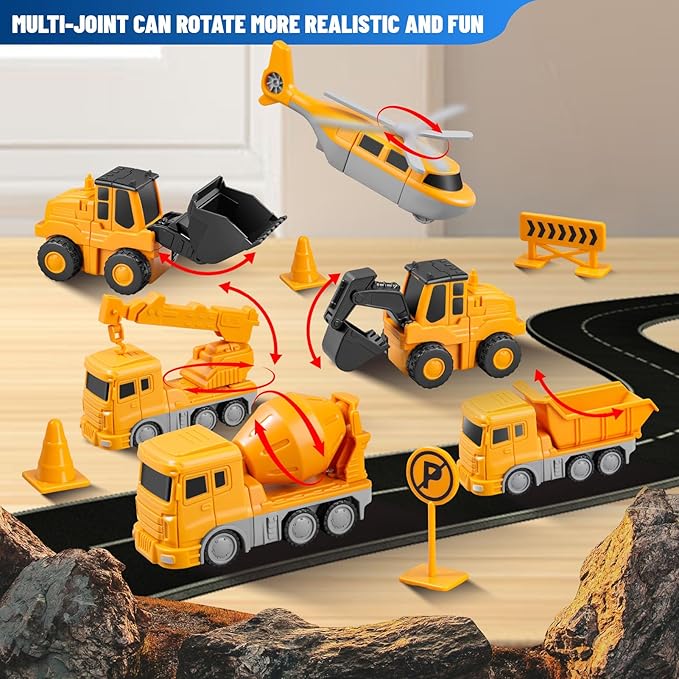 Magnetic Building Blocks, STEM Transform Engineering Car Toys for Kids Ages 3-8, Montessori Sensory Educational Toys for Toddlers, Boys & Girls, Autism-Friendly Creativity-Igniting Magnetic Blocks