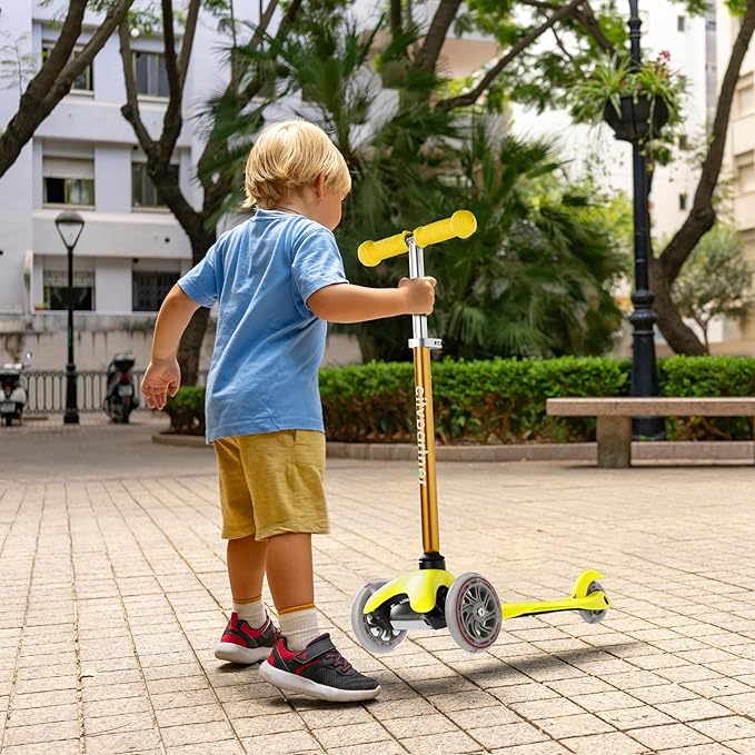 Kids 3-Wheel LED Kick Scooter - Adjustable Height, Lean-to-Steer for Boys & Girls Ages 3-8