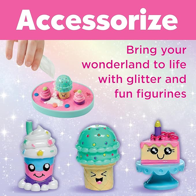 Creativity for Kids Make Your Own Water Globes: Sweet Treats - Girls Arts and Crafts for Ages 6-8+, Create 3 DIY Snow Globe Kids Toys, Gifts for Girls