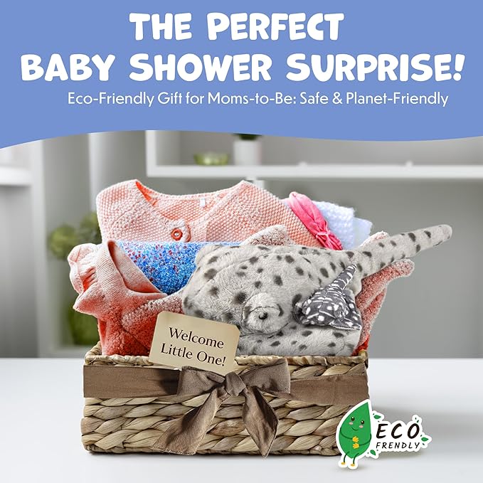 Mom and Baby Stuffed Animals for Boys & Girls, Safari Baby Shower Decorations, Nursery Decor, Zoo Animals for Toddlers, Quality Realistic Toys Kids Will Love, Cute, Soft, Huggable (21" Stingray)