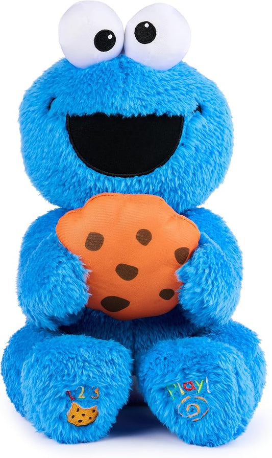 GUND Sesame Street Official Peek-a-Boo Cookie Monster Plush, Stuffed Animal Sensory Toy for Babies and Toddlers, Ages 1 and Up, Blue, 11”