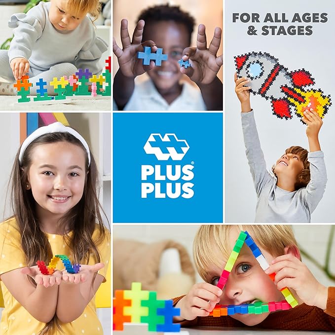 PLUS PLUS - Learn to Build - Flags of The World - 500 Pieces, Construction Building Stem/Steam Toy, Interlocking Mini Puzzle Blocks for Kids